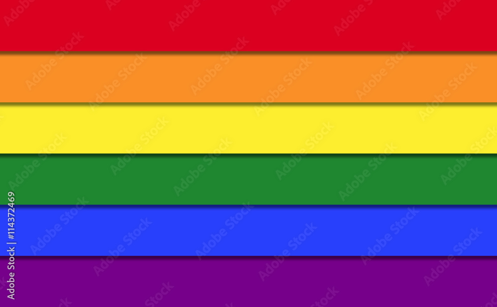 Rainbow Flag of LGBT movement. Gay pride flag consisting of six stripes with shapes. Illustration. Rainbow Flag of LGBT movement. Gay pride flag consisting of six stripes with shapes. Illustration.