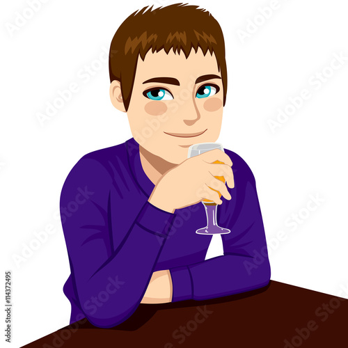 Attractive man smiling hold...