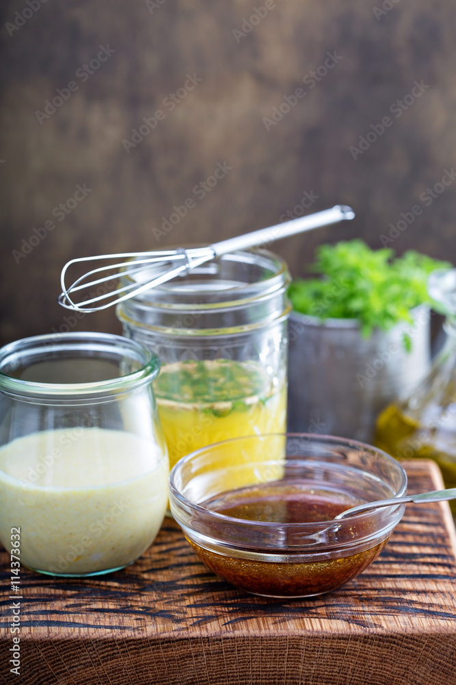 Variety of marinades for meat and poultry Variety of marinades for meat and poultry
