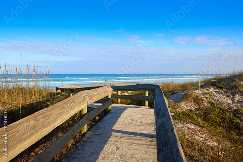 Obraz na plátně Atlantic Beach in Jacksonville of florida USA