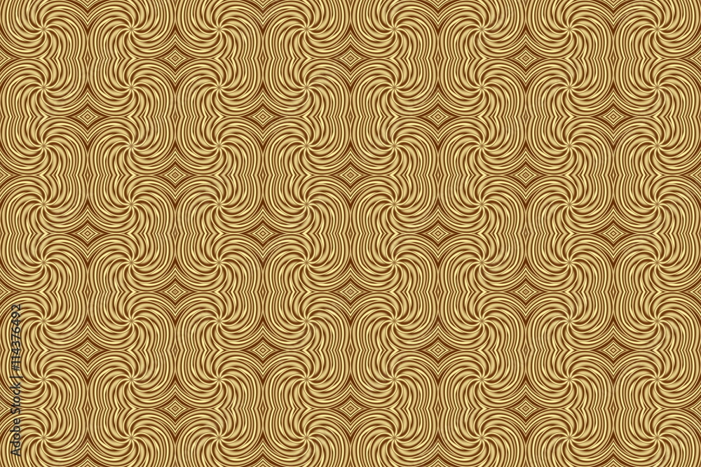 Illustration of repetitive brown and vanilla colored swirls Illustration of repetitive brown and vanilla colored swirls