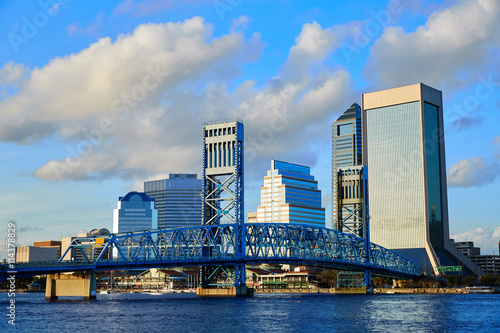 Εκτύπωση καμβά Jacksonville skyline evening in florida USA