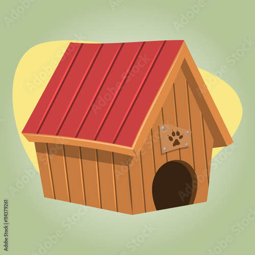 Doghouse colorful icon