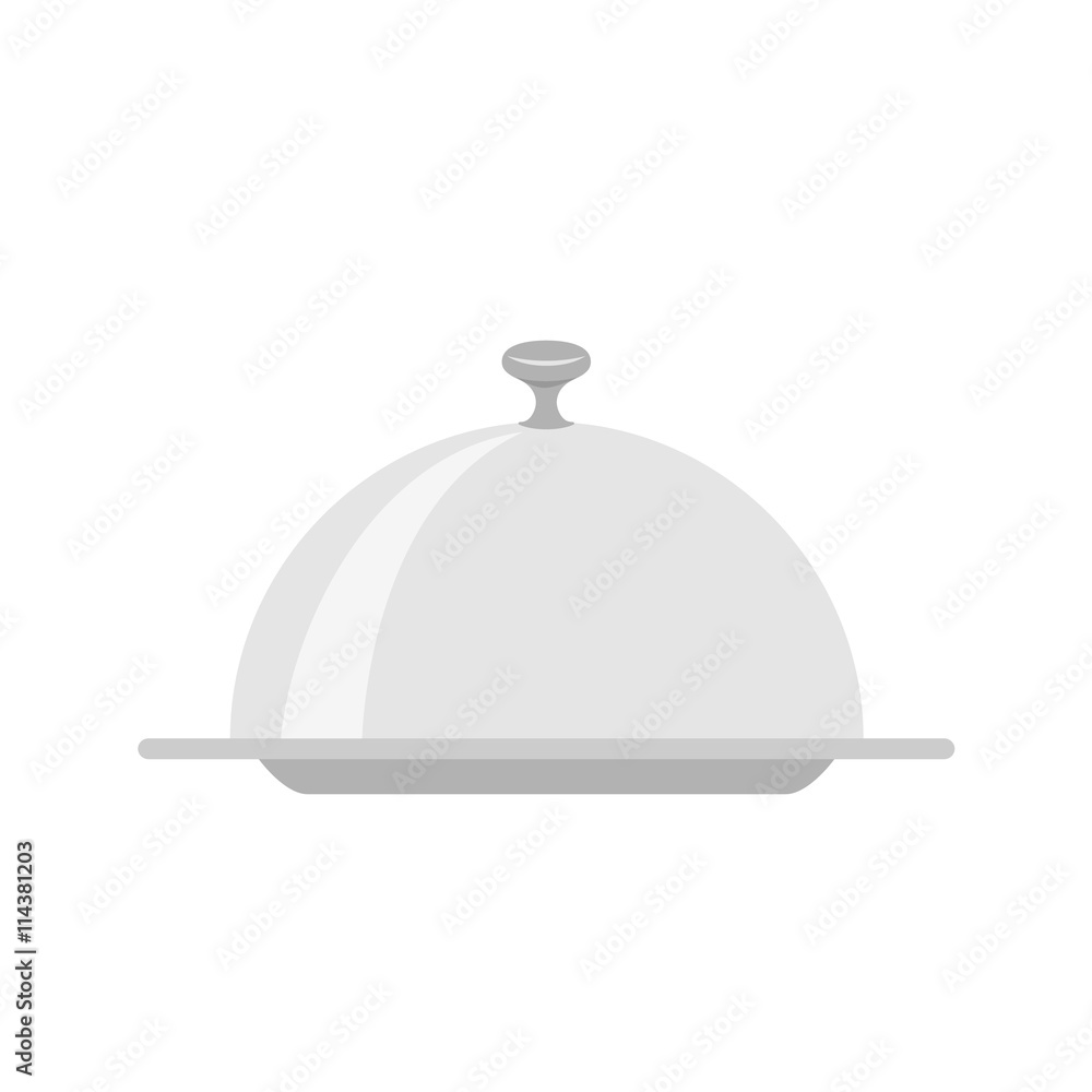 Obraz premium Restaurant cloche isolated