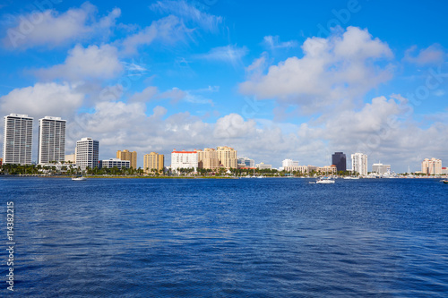 Palm Beach skyline Florida US