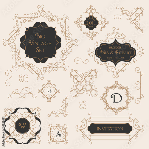 Vintage Decorations Design Elements