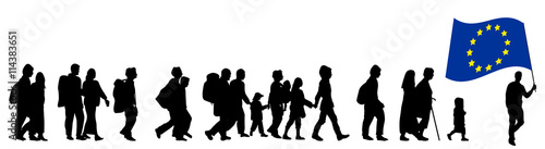 Refugees towards European Union countries