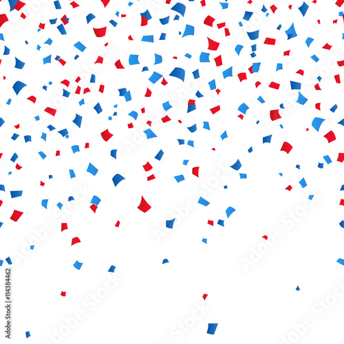 4th of July - Independence day celebration confetti background. vector illusctration