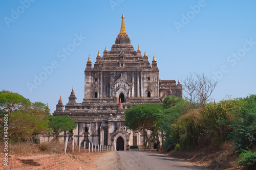Ancient Thatbyinnyu Buddhist Temple  Bagan  Myanmar