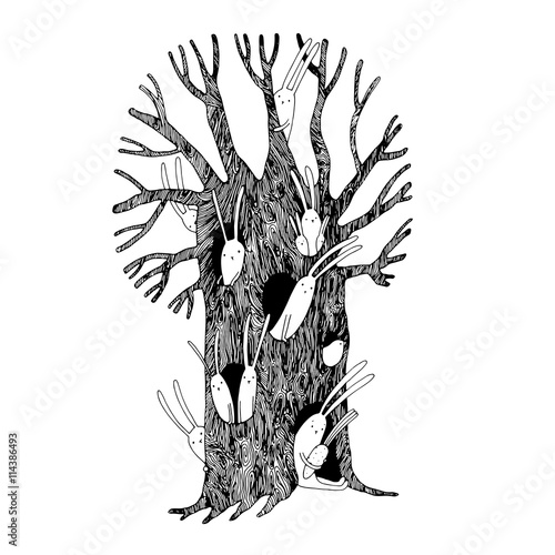Magic Tree and hares.