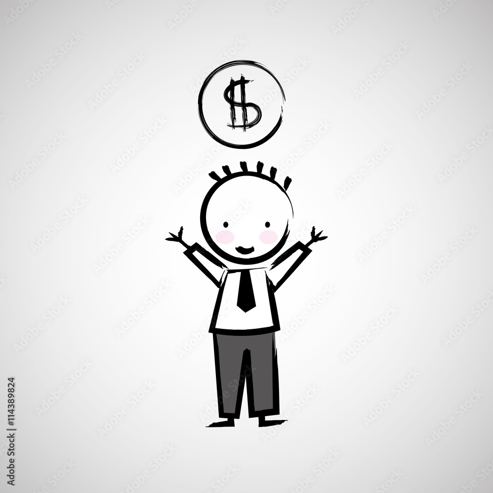 businessman drawing design businessman drawing design