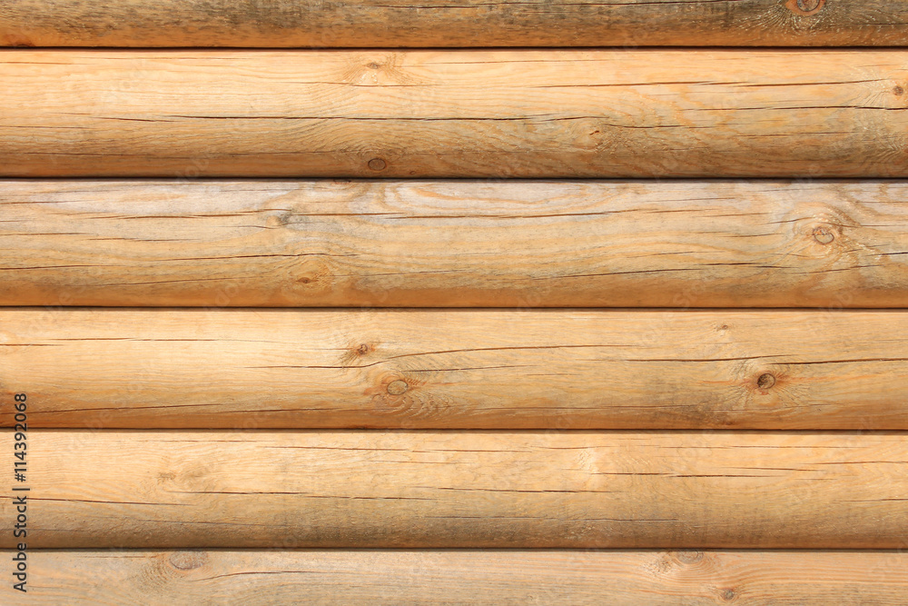 Parallel new wooden logs Parallel new wooden logs