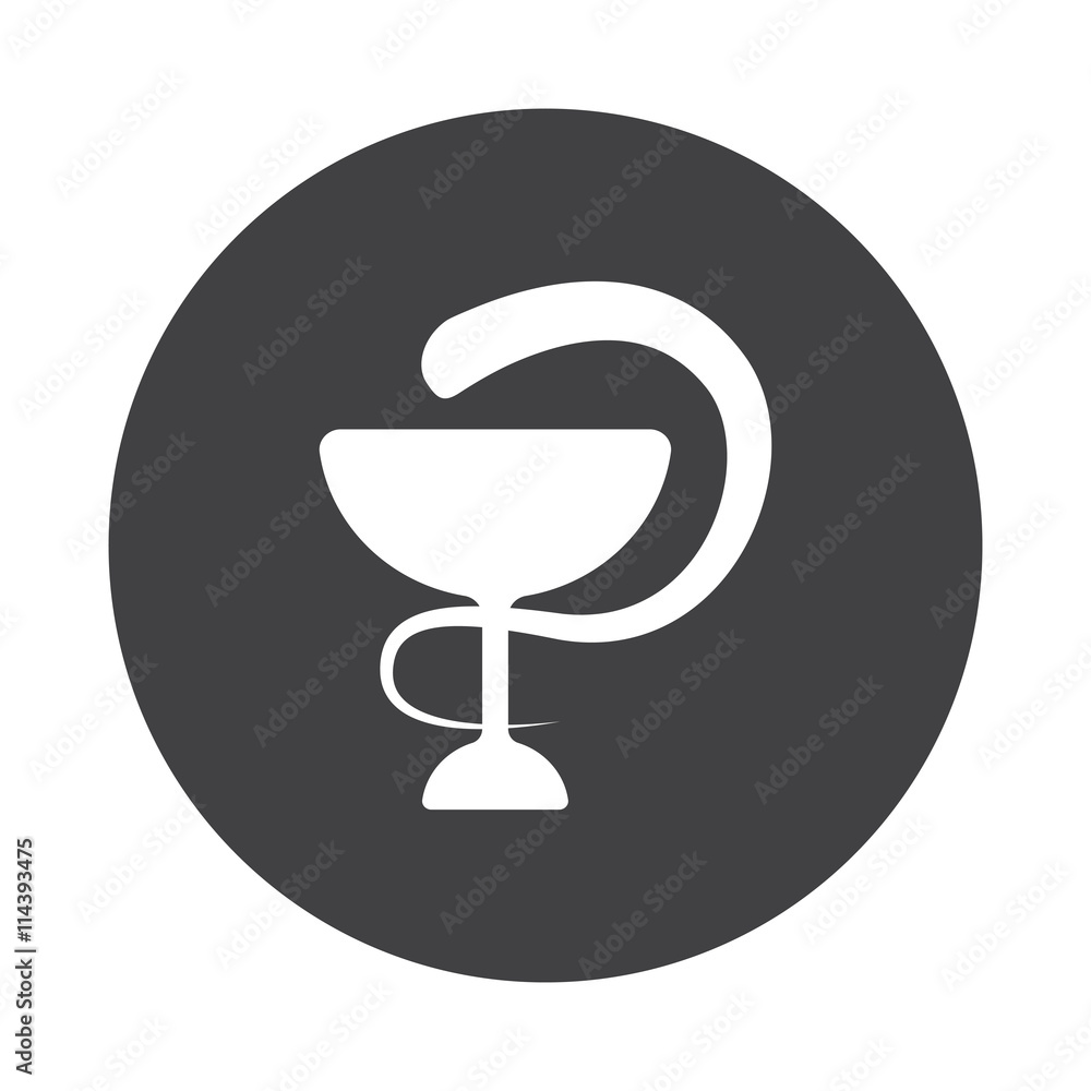 White Medical icon on black button isolated on white White Medical icon on black button isolated on white