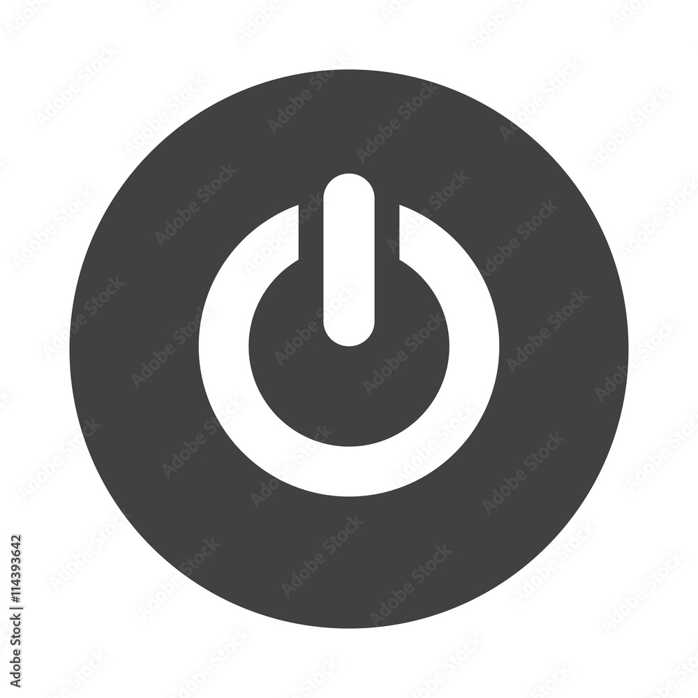 White Rss icon on black button isolated on white White Rss icon on black button isolated on white