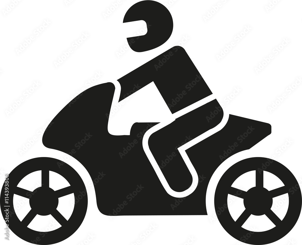 Motorbike pictogram Stock Vector | Adobe Stock