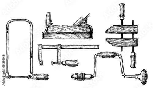 illustration of woodworking tool