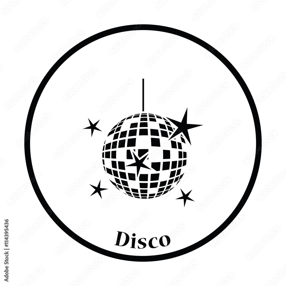 Night clubs disco sphere icon Night clubs disco sphere icon