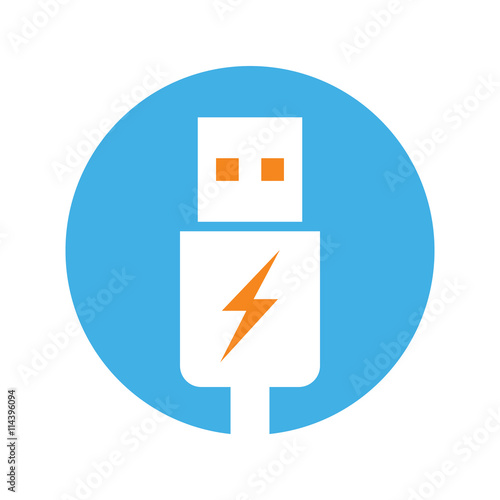 usb connector icon transparent on white background