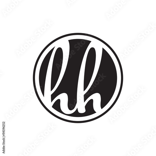 initial letter logo circle with ring