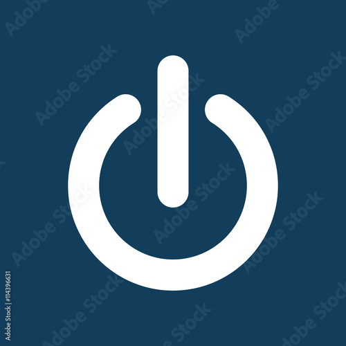 on off power button switch icon on color background