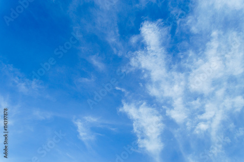 Blue sky and Clouds Background © momolelouch