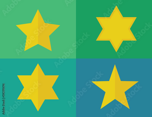 Stars vector set eps