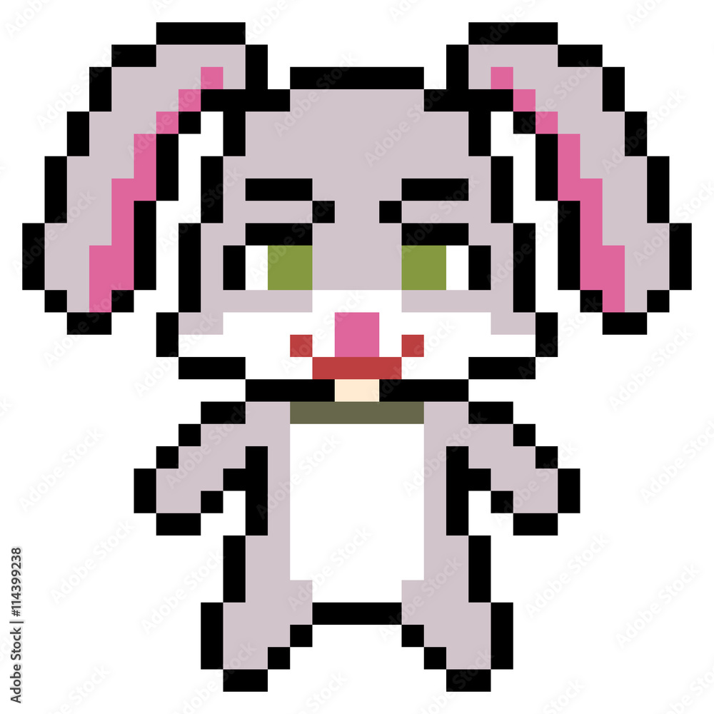 pixel art rabbit pixel art rabbit