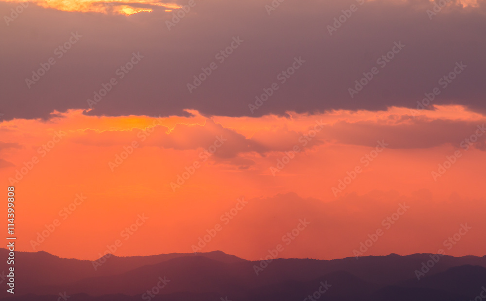 colorful dramatic sky with cloud at sunset colorful dramatic sky with cloud at sunset