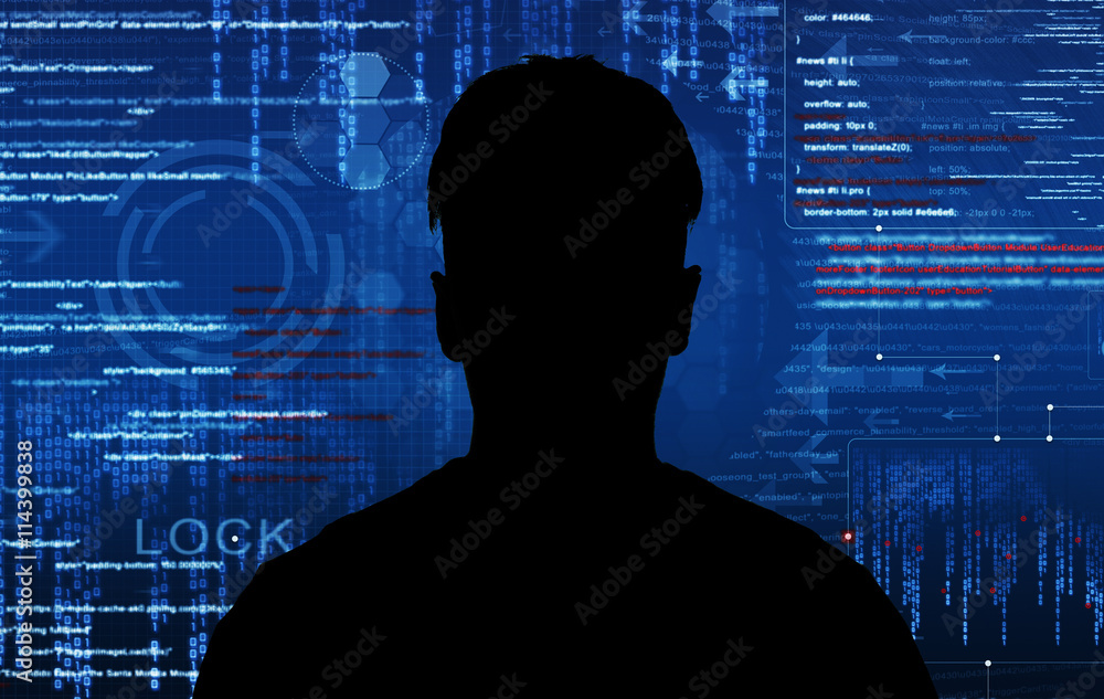 Hidden face in the shadow.male person silhouette Hidden face in the shadow.male person silhouette