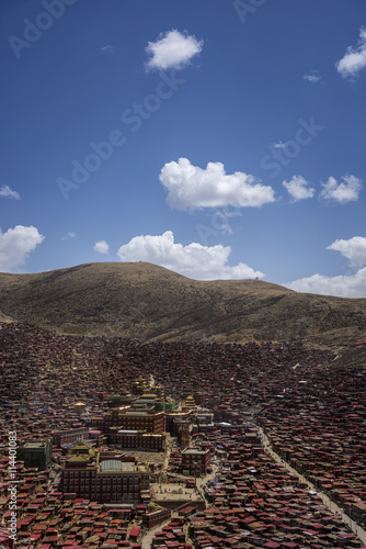 Wallpaper Mural Top view monastery at Larung gar (Buddhist Academy) Torontodigital.ca
