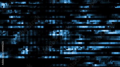 Schilderij op canvas Glitch random digital signal error 10911