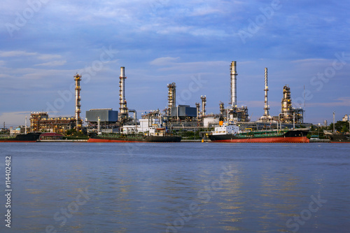 Oil refinery, business industry factory concept can use as backg © FrameAngel