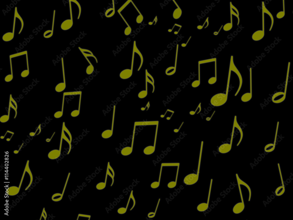 Musical note on black screen wallpaper Musical note on black screen wallpaper
