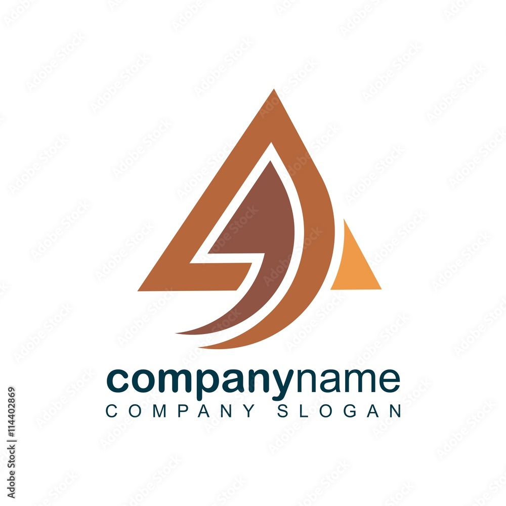 Design logo triangle arrow abstract technology Design logo triangle arrow abstract technology