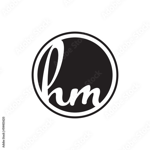 initial letter logo circle with ring