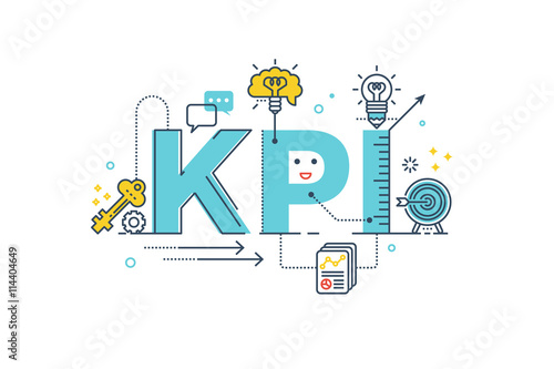 KPI : Key Performance Indicator word