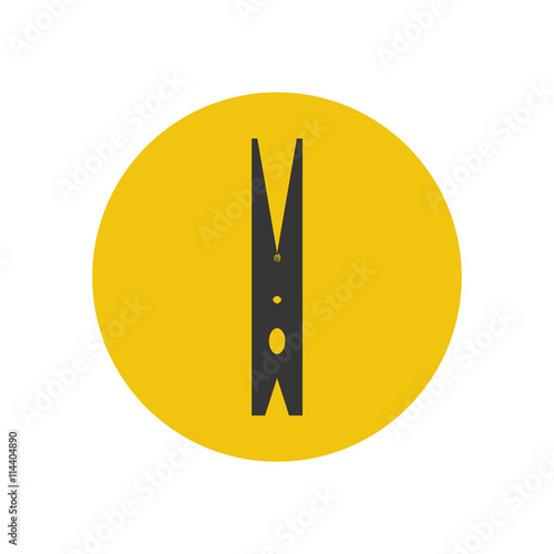 Pin silhouette icon