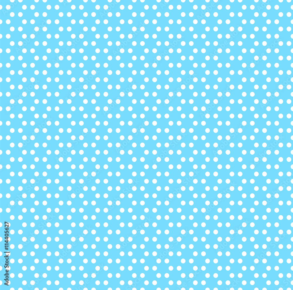 Vector Background #Polka Dots_Hexagonal Pattern_Sky Blue