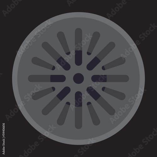 Street sewer in a flat design. Sewer illustration. - stock vector