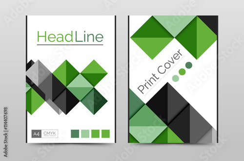 Geometric brochure front page