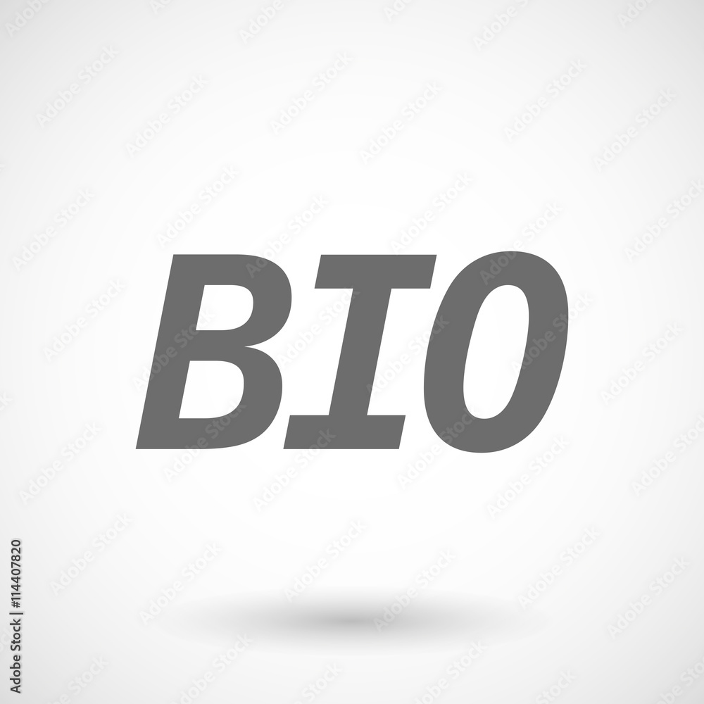 Illustration of the text BIO Illustration of the text BIO