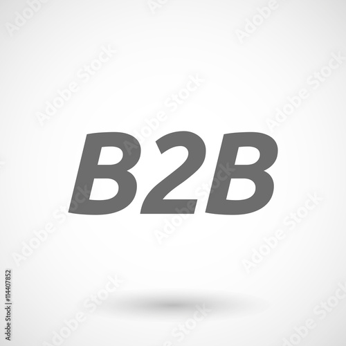  Illustration of    the text B2B