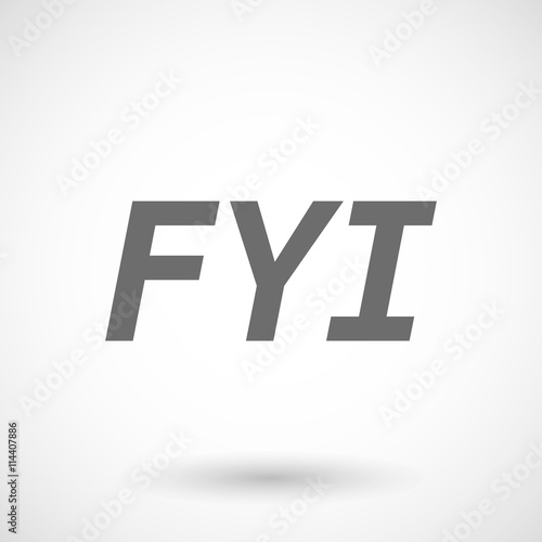  Illustration of    the text FYI