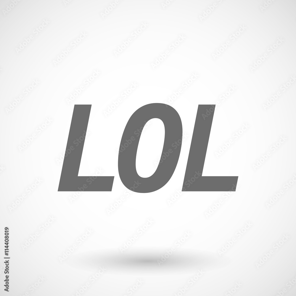 Illustration of the text LOL Illustration of the text LOL