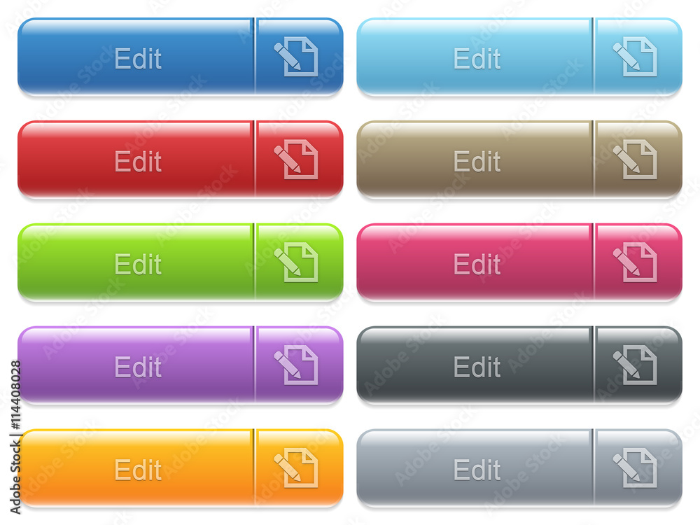 Edit captioned menu button set Edit captioned menu button set