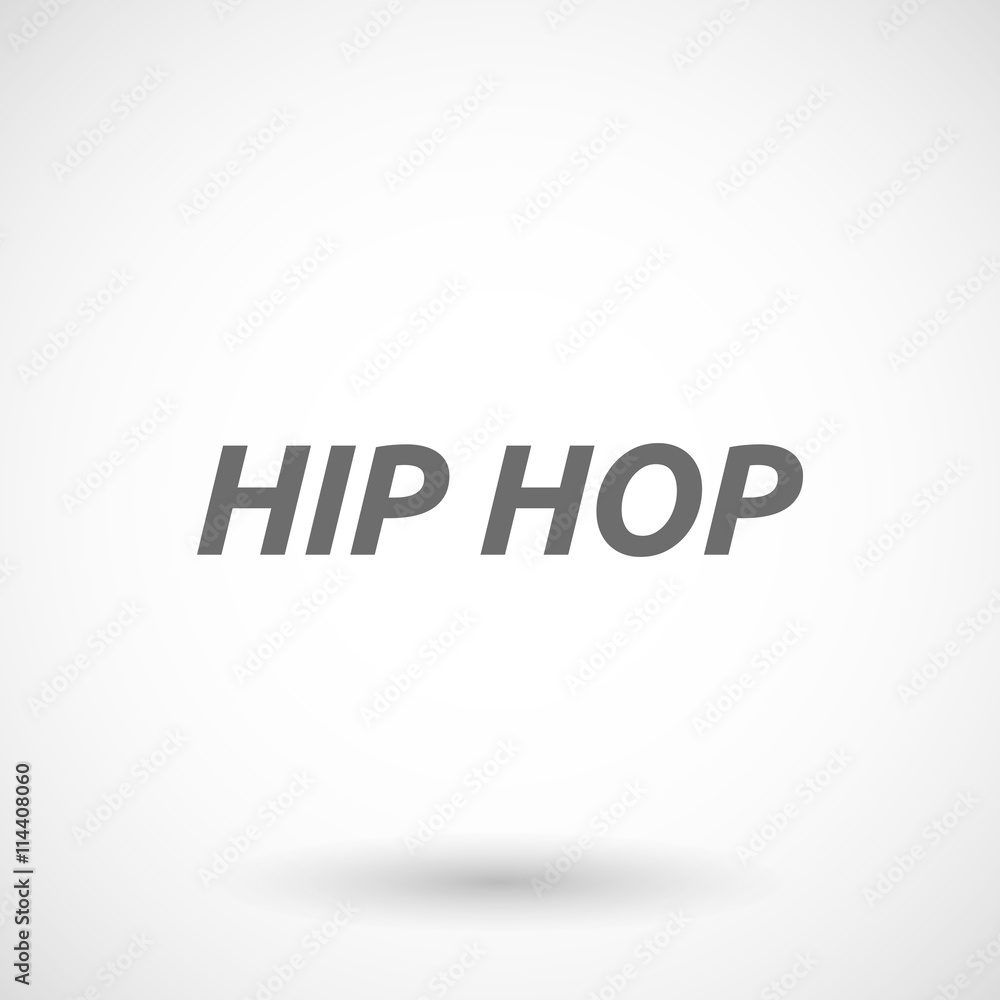 Illustration of the text HIP HOP Illustration of the text HIP HOP