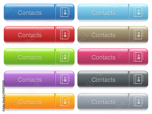 Contacts captioned menu button set