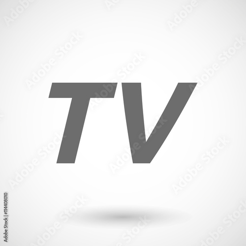  Illustration of    the text TV