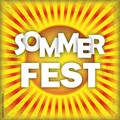 Sommerfest Retro Flyer