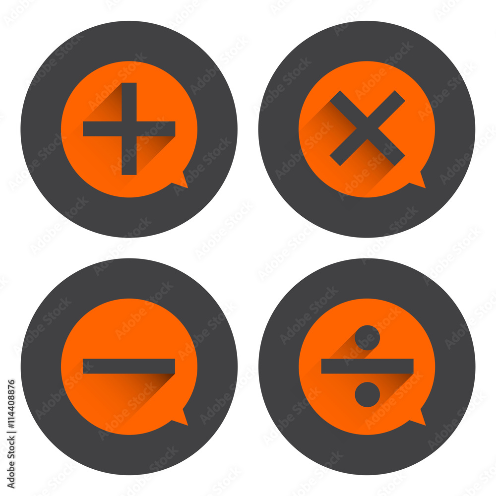 Fototapeta premium Basic Mathematical icon